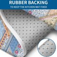 thumbnail image 4 of Multicolor Ethnic Striped Pattern Bathroom Rugs Sets 3 Piece,Toilet Cover Set,Absorbent Non Slip Bathroom Mats Sets with U-Shaped Contour Rug Toilet Rug Set, 4 of 5