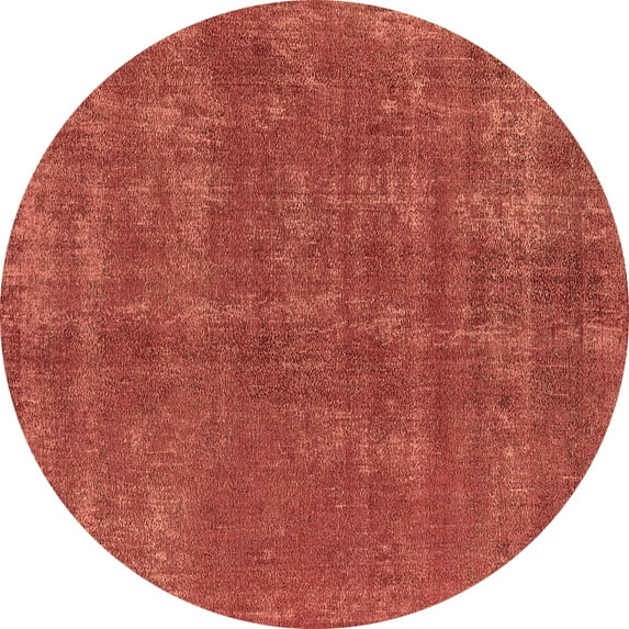 Ahgly Company Indoor Round Oriental Brown Industrial Area Rugs, 3' Round
