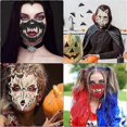 thumbnail image 4 of Black Tiger Halloween Mask, Half Face Resin White Skull Creepy Mask Tiger Cosplay Mask, Halloween Decorative Mask Costume Novelty Horror Mask, 4 of 4