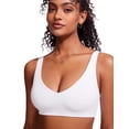 thumbnail image 4 of Top de Bikini CRZ YOGA con Tirantes Anchos en V Blanco XL, 4 of 4
