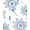 Blue, Pattern 5, variant on ODIKA 6x9 Machine Washable Non-Slip Area Rug, Ethereal Blossom Cascade Delicate Vintage Charm High Traffic Rug, Ivory, 545851