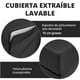 thumbnail image 3 of Sofá Cama Portátil Onof  SCI-NEG Plegable 2 en 1 Matrimonial Color Negro, 3 of 4