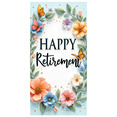 thumbnail image 2 of Floral Design Happy Retirement Banner Decorative Flowers Butterfly for Retirement Party Indoor Decoration Outdoor Event, 2 of 8