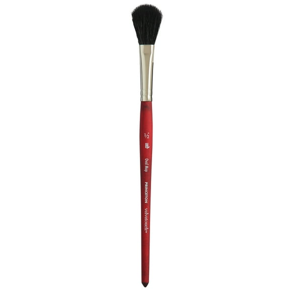 Princeton Brush Velvetouch Mixed Media Brush, Oval Mop, 1/2 in
