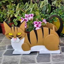 Bifavgk Indoor And Outdoor Garden Ornaments Animal Flower Pots Garden Art And Craft Decorations Cat Flower Pots Potted Planters Mini Flower Pots Plant Pots Indoor Flower Vase