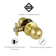 thumbnail image 5 of Design House Ball 2-Way Latch Privacy Bed and Bath Door Knob, Polished Brass, 5 of 16