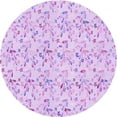 thumbnail image 1 of Ahgly Tapis Rond Lavable en Machine Intérieur Transitionnel Heliotrope Violet, 6 Pieds Rond, 1 of 7