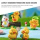 thumbnail image 2 of 8 minifiguras de pato de resina, pequeñas figuras de animales., 2 of 7