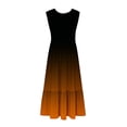 thumbnail image 3 of gakvbuo Summer Dresses For Women 2024 Vacation Casual Print Sleevelessswing Tank Sundress Boho Flowy Ruffle Boho Long Dresses Tiered Maxi Dress With Pockets, 3 of 4