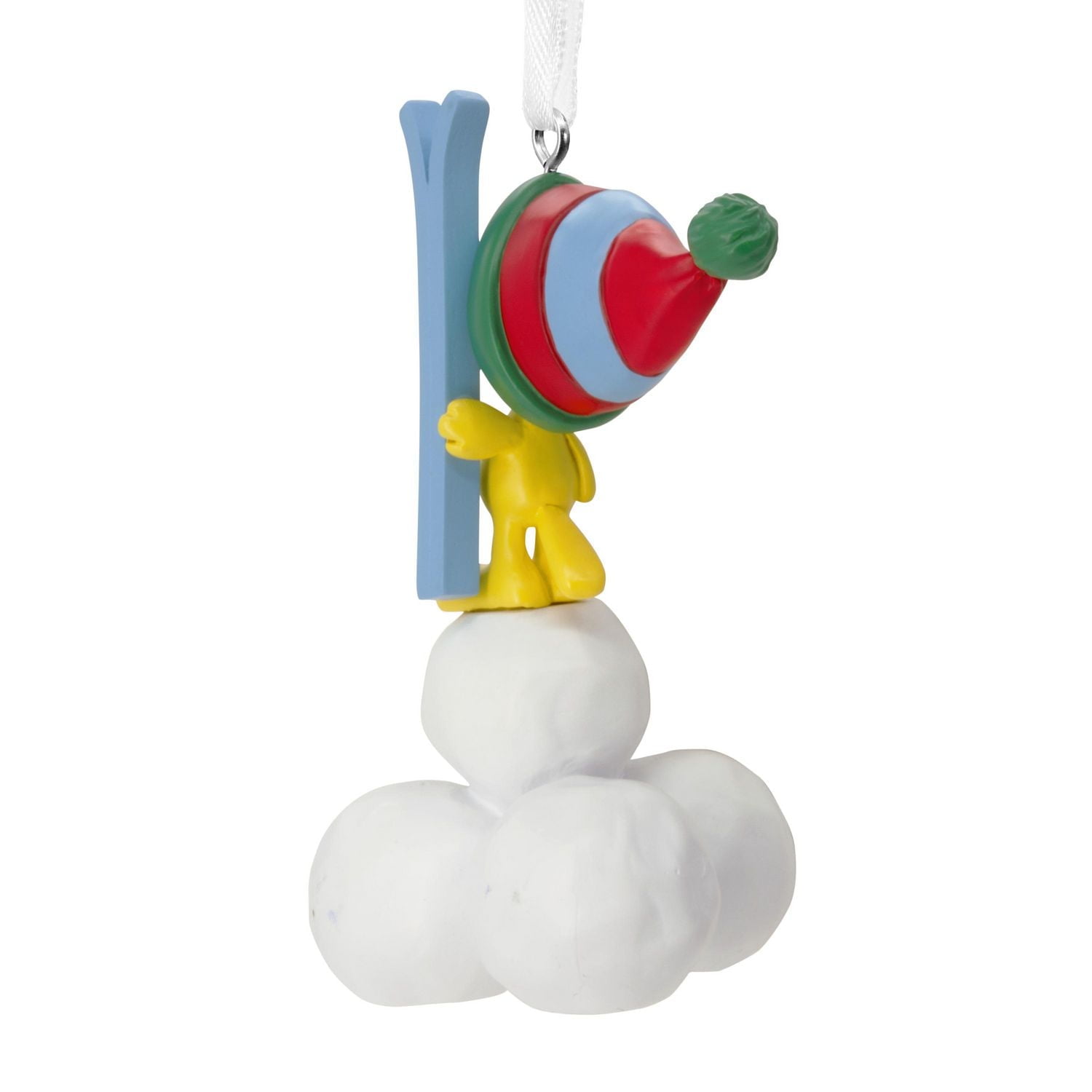 Hallmark Christmas Ornament (Peanuts Woodstock on Snowballs)
