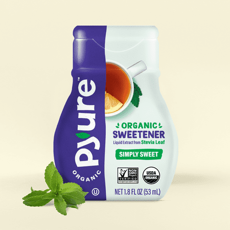 Pyure Organic Liquid Stevia Extract Sweetener, Simply Sweet, Sugar Substitute, 200 Servings Per Container, 1.8 Fluid Ounce