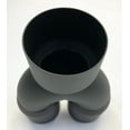 thumbnail image 5 of Exhaust Tip 3.00" Inlet Dual 3.00 X 9.50 Long Round Double Wall Matte Black Stainless Wesdon Exhaust Tip, 5 of 11