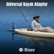 Bixpy Universal Kayak Adapter for K-1 Motor – Adjustable Motor Mount for Kayaks & Canoes, Modular Stern Mount System, Marine-Grade Aluminum Frame, Corrosion-Resistant Hardware, DIY Drill Install Kit