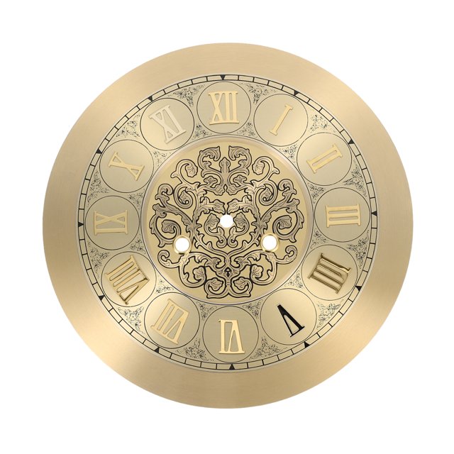 Miangastore Diy Clock Dial Clock Face Metal 1Pcs 11.6x11.6x0.04In