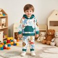 thumbnail image 6 of Karoyedx Baby Boys' Clothing Sets Toddler Baby Boy Clothing Sets Little Dinosaur Print Hoodie & Pants Kids Boys 2pcs Outfits Green Size,12-18 Months, 6 of 9