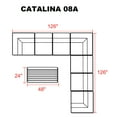 thumbnail image 3 of Catalina 8 Piece Outdoor Wicker Patio Furniture Set 08a, 3 of 6