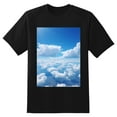 thumbnail image 2 of Plus Size Shirt for Women Black Tops for Women Short Sleeves Shirt for Women Bule Sky2 T Shirt Crewneck Shirt for Women 5XL, 2 of 5