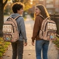 thumbnail image 2 of Bulopur School Capybara Kids Backpack for Girls School Bag Lightweight Multi-Pocket Book Bag for Elementary Students, 2 of 7