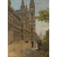 thumbnail image 3 of Carl Moll 19x24 Black Modern Framed Museum Art Print Titled - The New Town Hall (1898), 3 of 5