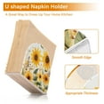 thumbnail image 5 of Yayeee Napkin Holder for Table Set of 2 Kitchen Paper Tissue Organization, Beige Sunflowers, 5 of 8