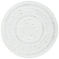 thumbnail image 4 of SAFAVIEH Cape Cod Donna Geometric Polyester Area Rug, Ivory, 5' x 5' Round, 4 of 4
