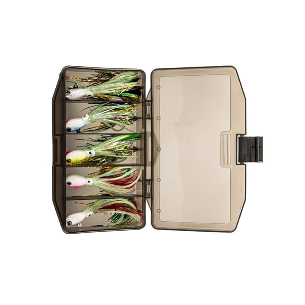 Greeniant Señuelo falso con forma de pulpo luminoso, cebo de pescado reutilizable portátil, anzuelo de manivela ligero y duradero, accesorios de pesca Pescar 5 uds traje Embalaje en caja Greeniant OD029636-06B