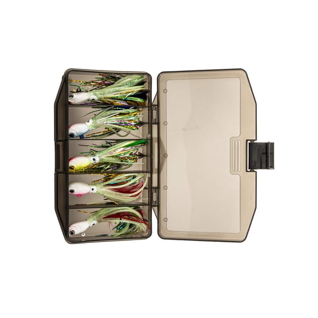 Soidarity Señuelo falso con forma de pulpo luminoso, cebo de pescado reutilizable portátil, anzuelo de manivela ligero y duradero, accesorios de pesca Pescar 5 uds traje Embalaje en caja Soidarity OD029636-06B