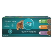 Purina ONE Natural, High Protein Wet Cat Food Variety Pack, Turkey, Chicken and Tuna Recipes, 3 oz, 12 Pack