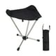 thumbnail image 1 of Taburete de camping Silla de camping Pequeña silla plegable para senderismo Pesca Barbacoa Negro, 1 of 8