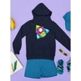 thumbnail image 3 of A Rocket In Space Hoodie Juniors -Image by Shutterstock,  Large, 3 of 4