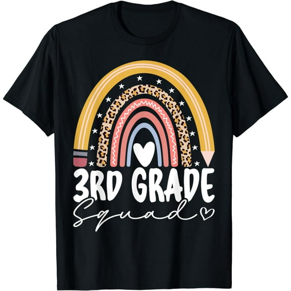 Third Grade Squad 3rd Grade Team Retro First Day of School T-Shirt