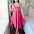 thumbnail image 6 of HomeGardon Nightgowns for Women,Summer Dresses Fashion Women V-Neck Casual Solid Sleeveless Sleepshirts Dress, 6 of 6