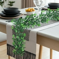 LmnLft Faux Evergreen Rattan Wall Garland - Lifelike Pothos Vine with Flexible Stems, Boho Home Office Hanging Greenery Decor