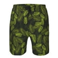thumbnail image 3 of Goofa Tropical Palm Leaves Fern Leaf Printed Mens Swim Trunks Summer Quick Dry Short Beach Swimwear Bathing Suits-Small, 3 of 9