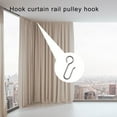 thumbnail image 2 of YIEMEEN 30Pcs Drapery Hook Pin Curtain Wire Hook Curtain Track Hook for Ceiling Curtain, 2 of 6