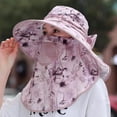 thumbnail image 4 of Sun Protection Tea Picking Hat with UV Face Mask - Foldable & Lightweight for Summer Essentials, 4 of 9
