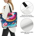 thumbnail image 3 of Disketp Starry Sky Colorful Donut Bolsa Tote Estampada para Mujer, Bolso de Hombro y de Mano para Compras y Viajes, 3 of 8