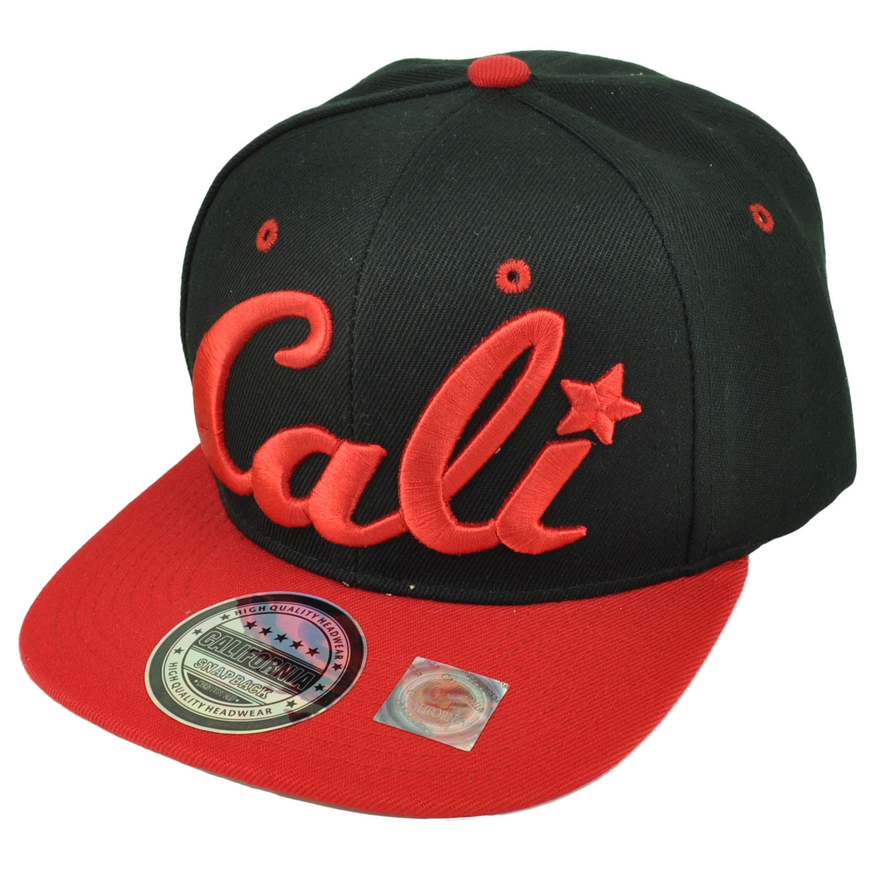 California Cali Bear Republic Hat Cap Snapback Flat Bill State Black ...