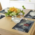 thumbnail image 4 of Ambesonne Grunge Place Mats Set of 4, Old Armchair Messy House, Standard Size, Pale Green Red Black, 4 of 6