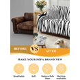thumbnail image 5 of Black White Lines Couch Cover for Dogs, Retro Stripes Texture Minimalist Art Washable Sofa Covers Slipcover for Pets Dogs Futon Cover, Couch Recliner Covers, Oversized Chair Slipcover 71"x91", 5 of 9