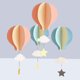 thumbnail image 5 of Adornos de nube de globo de aire caliente de papel 3d para colgar en la ventana de jardín de infantes para bodas, Baby Shower, decoraciones para fiesta de cumpleaños, 4 unidades, c, 5 of 5