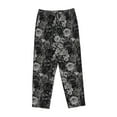 thumbnail image 4 of Naloa Rose Flowers Print Women’s Ultra-Soft Comfy Pajama Lounge Pants with Pockets & Drawstring, 4 of 8
