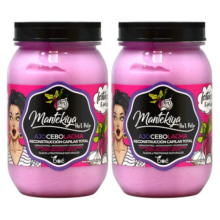 BOE Mantekiya Pa'l Pelo Ajocebolacha Reconstruccion Capilar Total 16oz (Pack of 2)