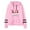 Pink, variant on Womens Christmas Sweatshirt Ms Christmas Printing Long Sleeve Hooded Jacket Womens Hoodie Black L