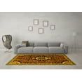 thumbnail image 3 of Ahgly Company Machine Washable Indoor Rectangle Persian Yellow Traditional Area Rugs, 7' x 10', 3 of 4
