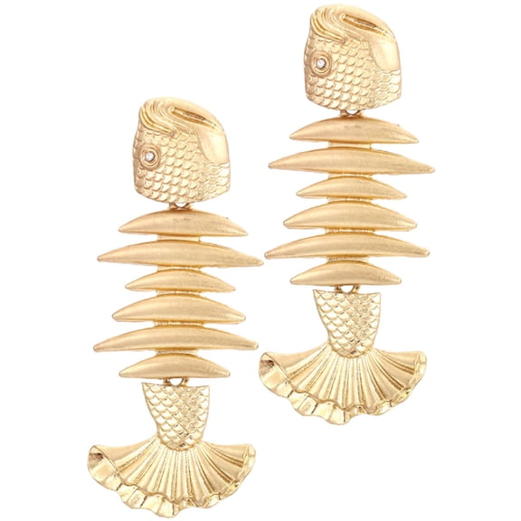 Homoyoyo 1 Pair Bohemian Fish for Women, Alloy Metal Ear in Tone, Stylish and Lightweight