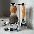 thumbnail image 6 of MÜHLE VIVO Olive Wood 4-Piece Pure Badger 5-Blade Razor Shaving Set, 6 of 6