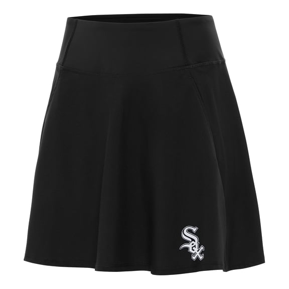 Women's Antigua Black Chicago White Sox Chip Skort