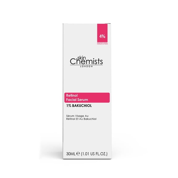 skinChemists Bakuchiol Facial Serum, Retinol Alternative for Fine Lines, 1 fl oz