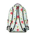 thumbnail image 3 of Pioneer Flower Floral Print Pattern Backpack for School, Cute School Bag with Adjustable Shoulder Straps and Padded Back, 15.3"x11"x7.1", 3 of 5